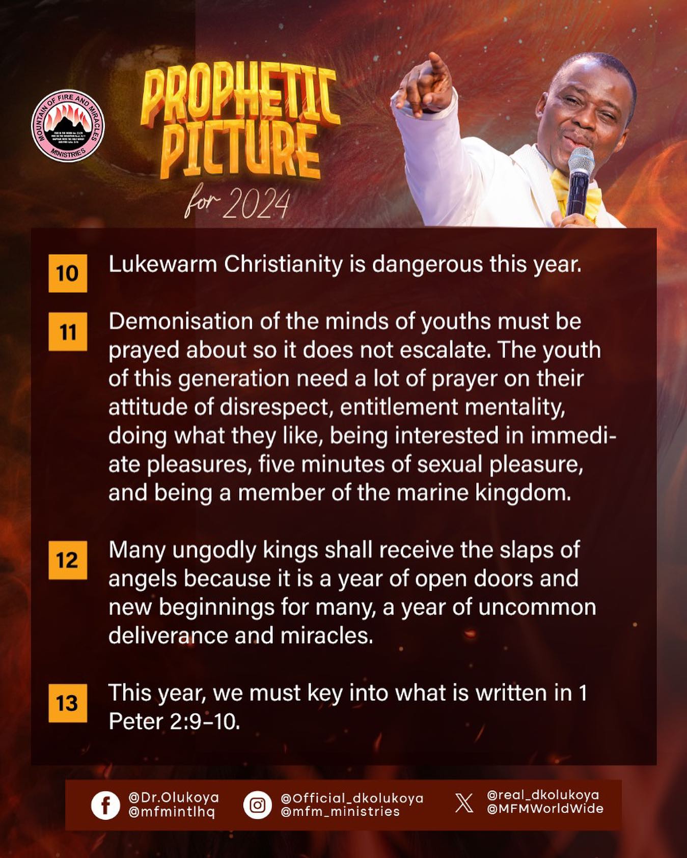 2024 Prophecies MOUNTAIN OF FIRE & MIRACLES MINISTRIES, ROCKVILLE